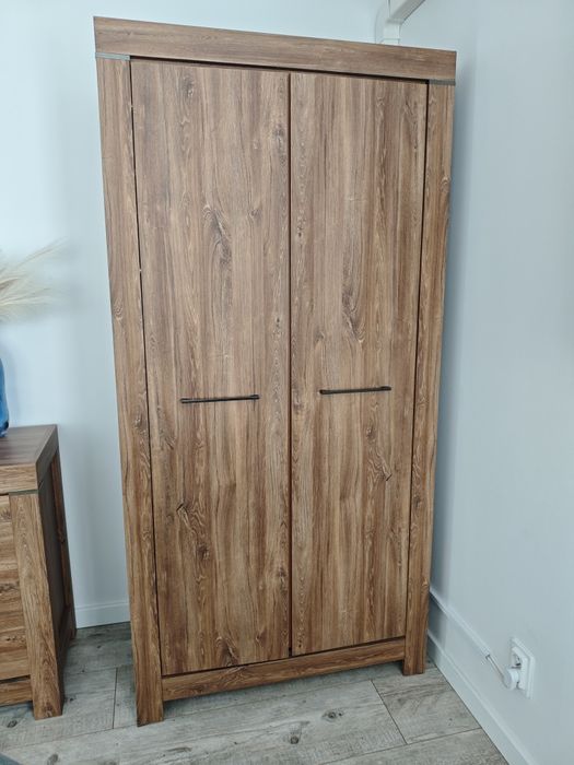 Szafa dwudrzwiowa Black Red White 98 cm dąb