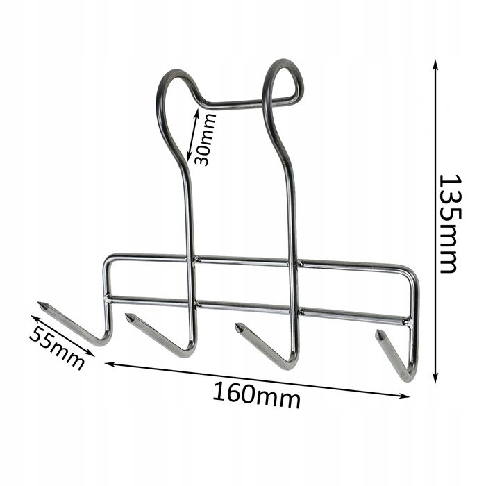 Hak Wędzarniczy Super Smoke do boczku i słoniny 4mm Premium 13cm