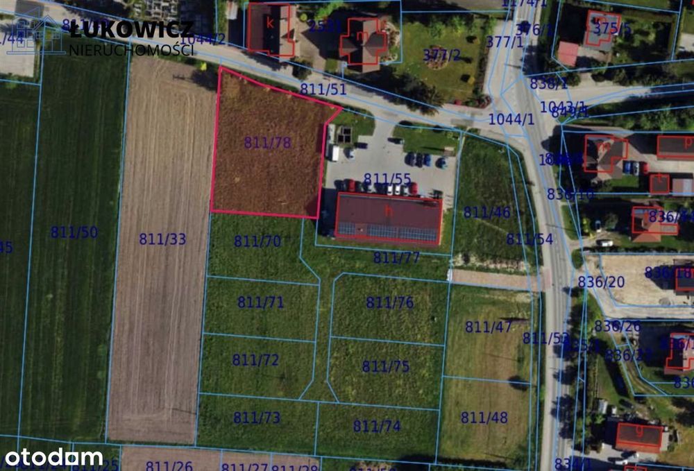 Działka o pow. 1732 m2 centrum Kaniowa!
