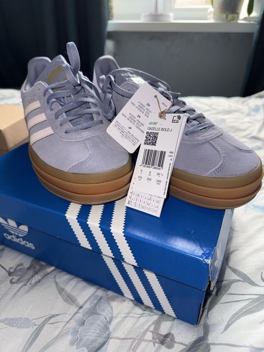 Жіночі Adidas Gazelle Bold Brown в Лавандовому кольорі.ОРИГІНАЛ!!!