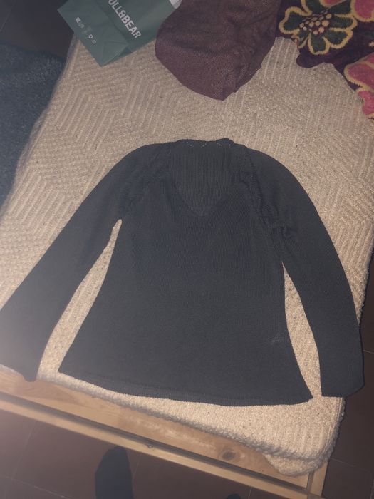 Camisola verde de mulher