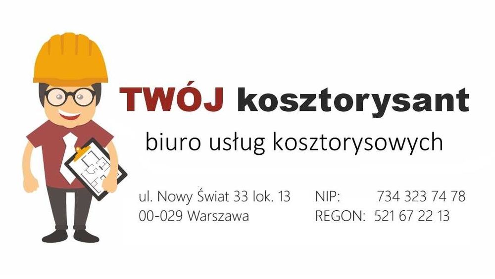 Kosztorysant budowlany/ Rzeczoznawca kosztorysowy/ Kosztorys