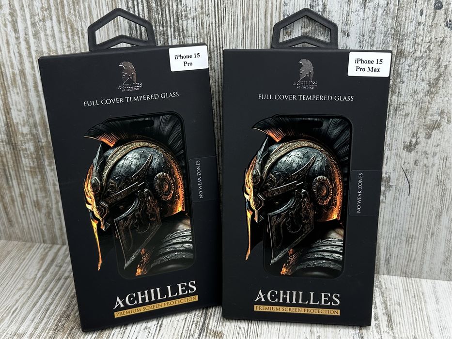 Премиум стекло ACHILLES на iPhone 16 Pro Max/ 15 Pro Max/ 15 Pro Скло