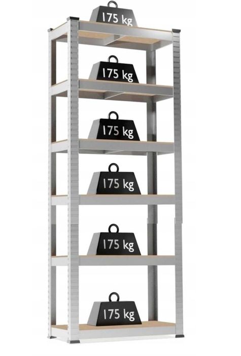 Стелаж металевий 220x90x40, 6 полиць