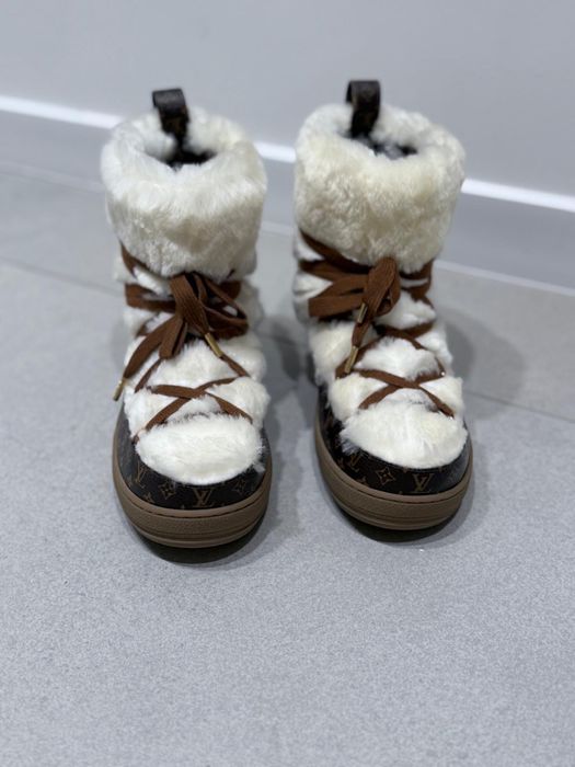 Louis vuitton sniegowce buty zimowe z futrem LV