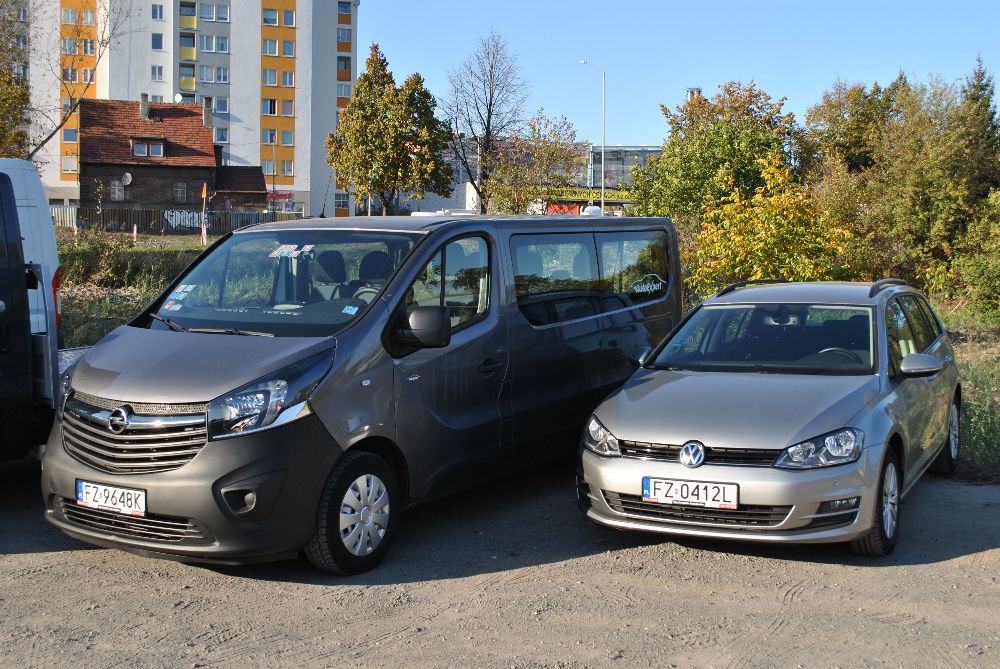 WYNAJEM BUSÓW 9 Osobowych Wypożyczalnia lubuskie TRAFIC VIVARO aut