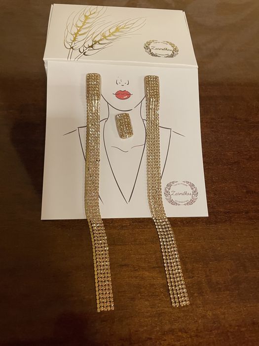 Моносерьга, серьги вечерние