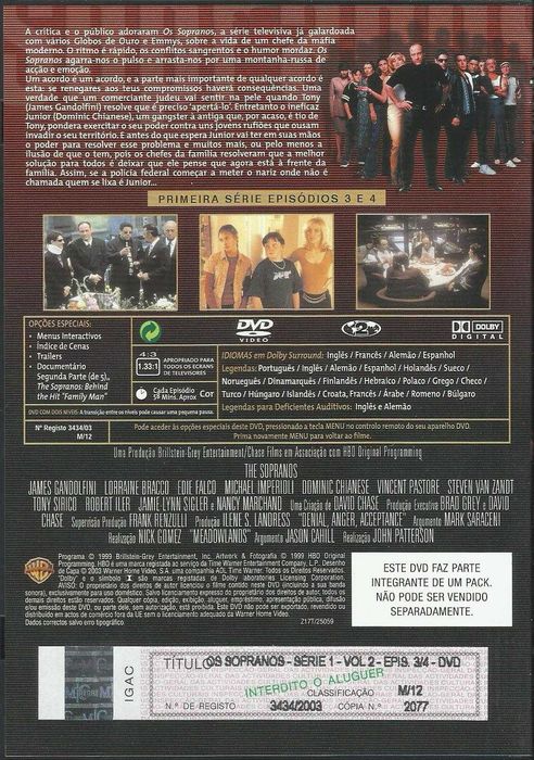 Os Sopranos: A Primeira Série (6 DVD)