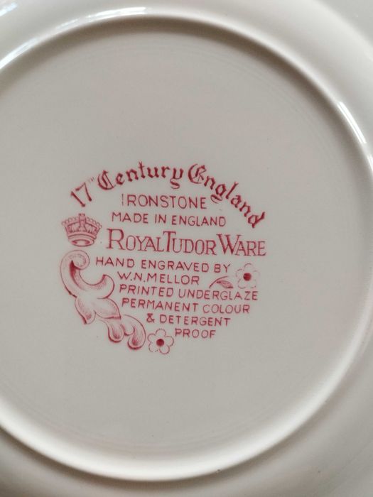 Stary angielski talerz