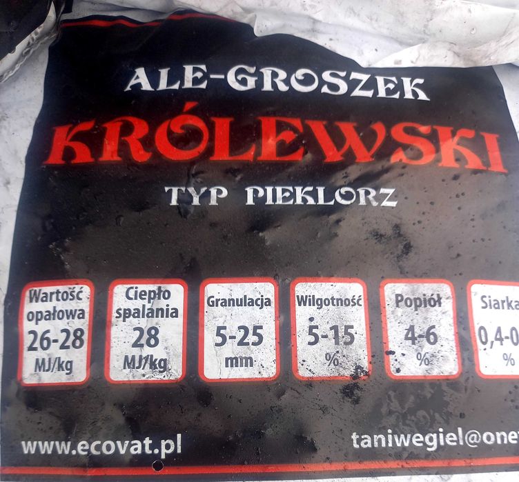 Ekogroszek worek lub Węgiel luzem