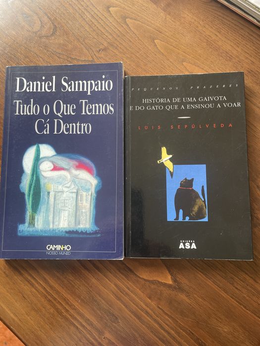 Conj. 2 livros, Daniel Sampaio e Luís Sepúlveda