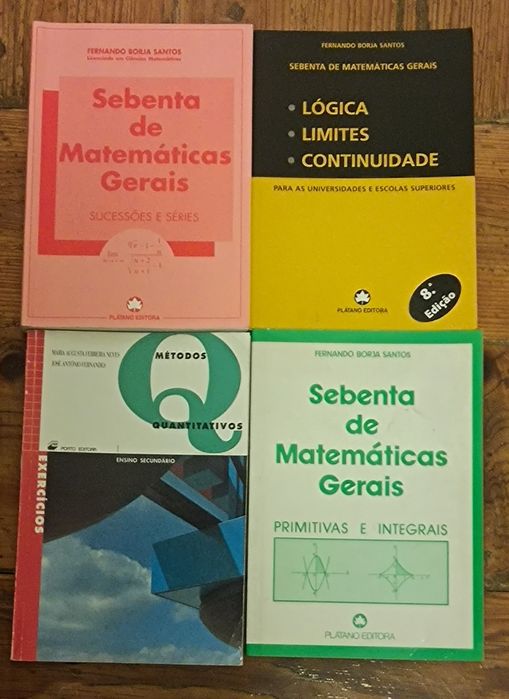 Livros de matemática 12°, 11°, 10°
