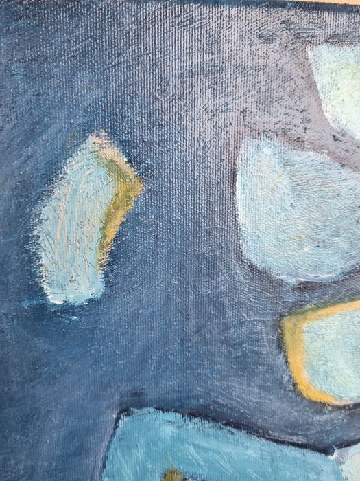 Akrylowy obraz abstrakcyjny "Przyciąganie" 40x30cm