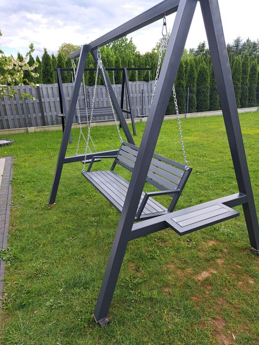 Huśtawka ogrodowa stalowa