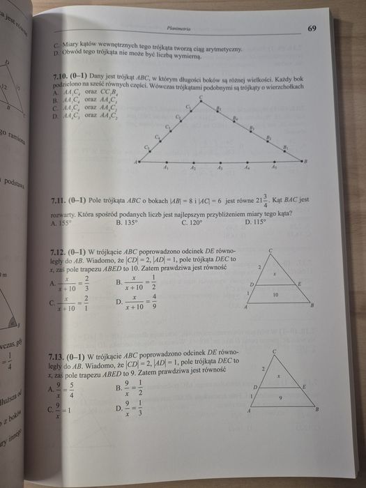 Matematyka zbiór zadań z próbnych arkuszy poziom podstawowy