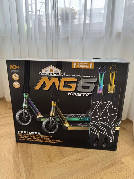Hulajnoga wyczynowa Madd Gear MG6 Kinetic kolor neochrome