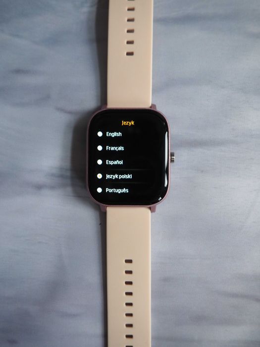 Rubicon rnce67 pink smartwatch damski z paskiem silikonowym