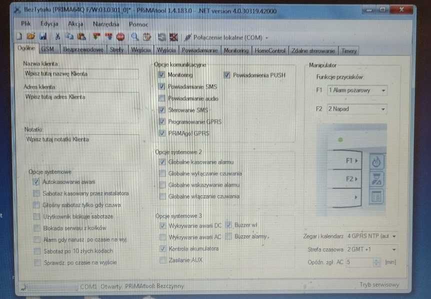 Alarm Prima Genevo 64 + manipulator