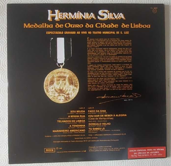Hermínia Silva - Medalha de Ouro da Cidade de Lisboa