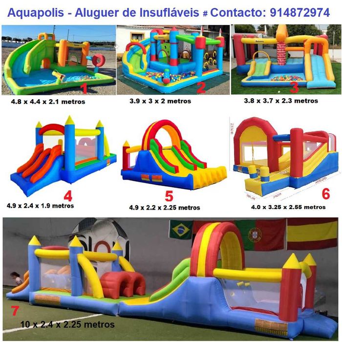 Insuflável para aluguer com bolas no Montijo e arredores