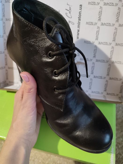 Батильйони ботінки шкіряні 38р.(24,5см)