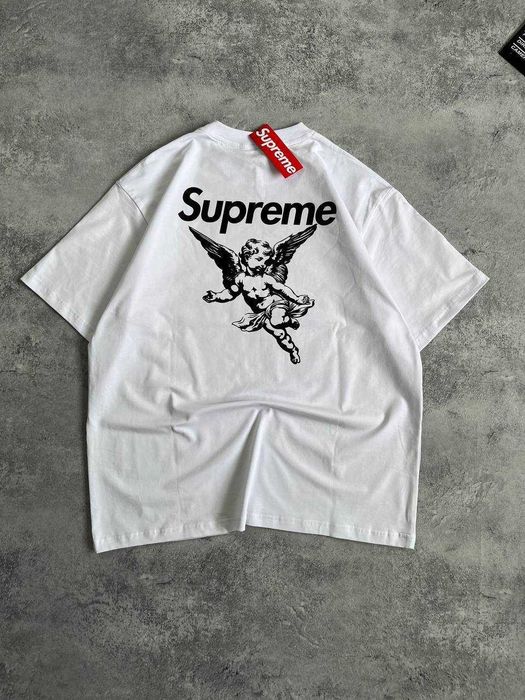 Біла Футболка Supreme з бірками (Супрім)