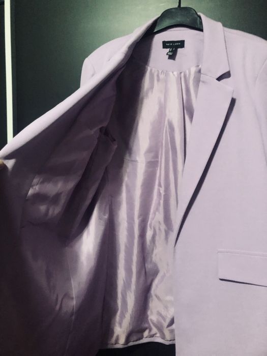 Blazer lilas forrado