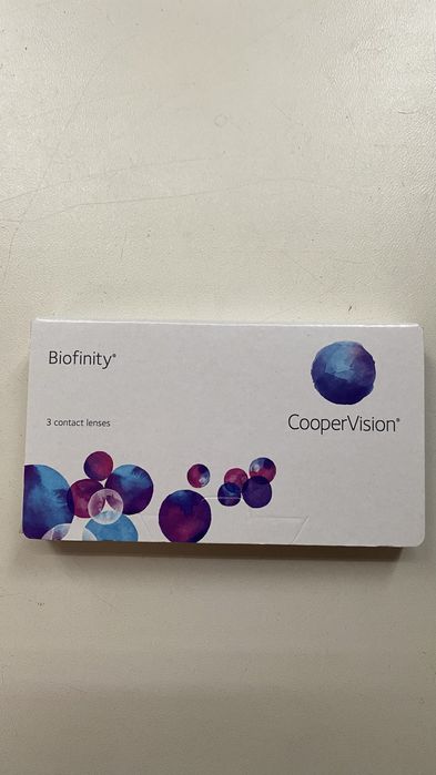 Лінзи biofinity -4 упаковка 3 шт