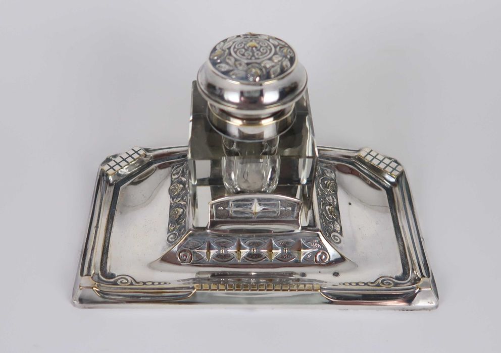 Tinteiro de mesa Art Deco