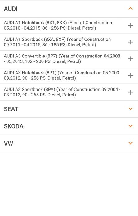 Reservatório de água novo para automóveis  wv , skoda e audi .