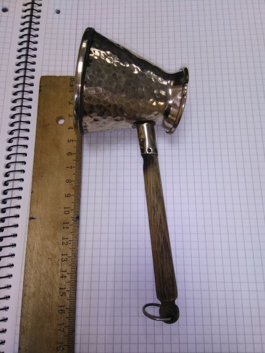 Турка джезва кофеварка мідь покрит срібло Армения раритетСССР 70-100мл