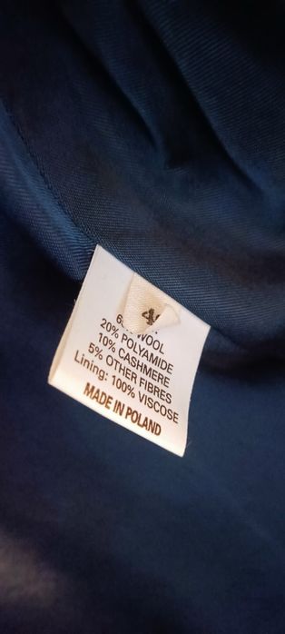 Płaszcz męski wełna kaszmir polski sherlock kurtka zimowa