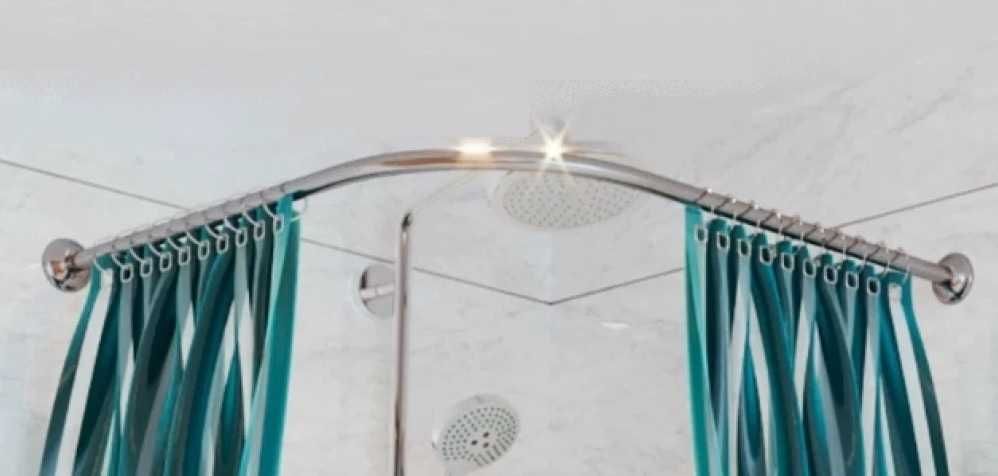 Новый карниз (держатель шторки) в ванну из нержавеющей стали. Качество