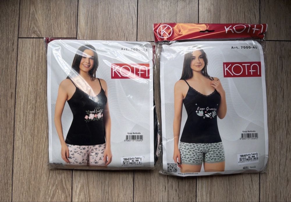 2 pizamy krotkie na lato bawelna