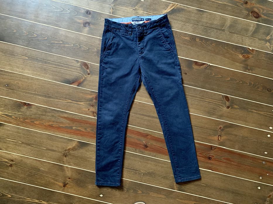 Spodnie chinos granat 134 cm H&M