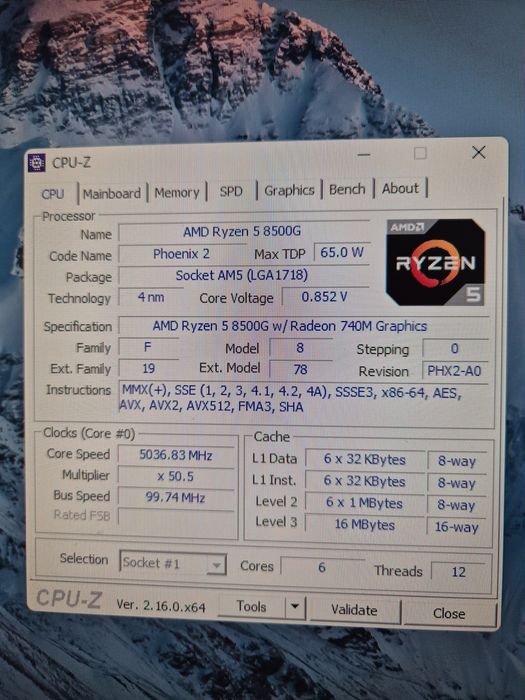Komputer AMD Ryzen 5 8500g + Endorfy Fortis 5/32gb RAM/RTX 4070.