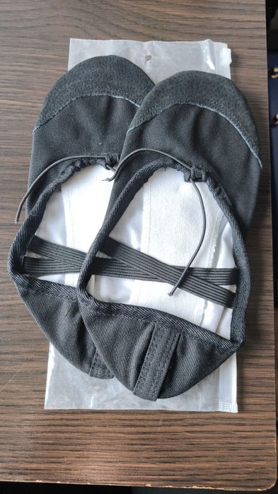 Baletki do tańca czarne 24cm rozm. 37 NOWE