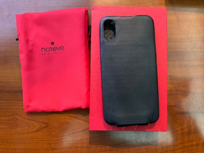 NOREVE Tradition 2115T – Capa pele genuina nova para Apple iPhone X/XS