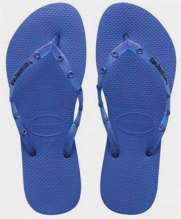 Havaianas светло-синие вьетнамки шлёпанцы женские