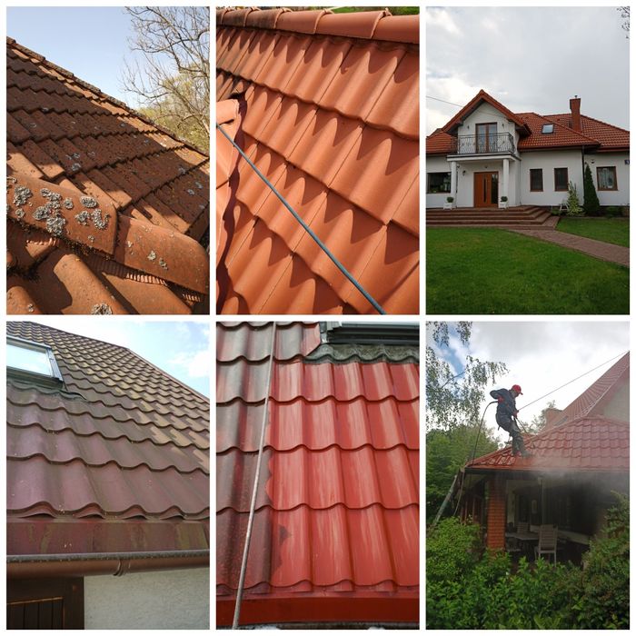 Mycie i malowanie dachów , elewacji, kostki brukowej