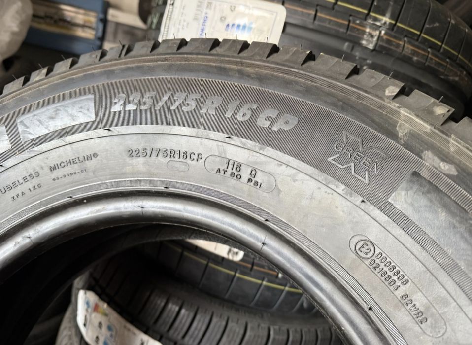 4x Michelin 225 75 r.16c, 2018, 7 mm