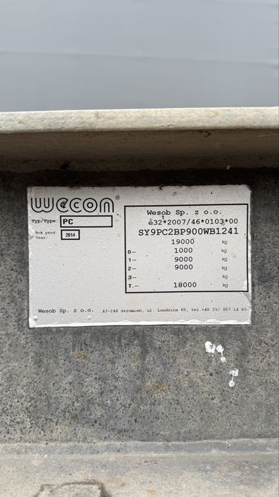 Przyczepa Bdf Ocynk Wecon 2014 r