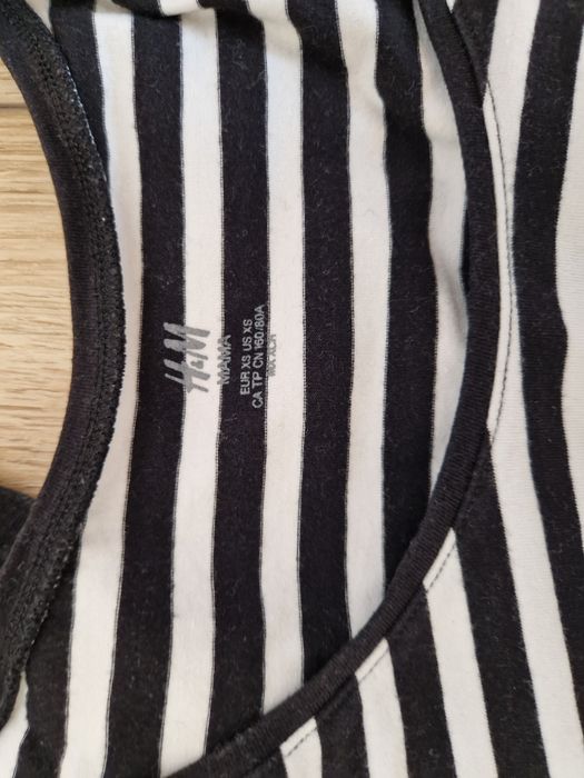 Ubrania ciążowe w paski H&M MAMA rozmiar XS/