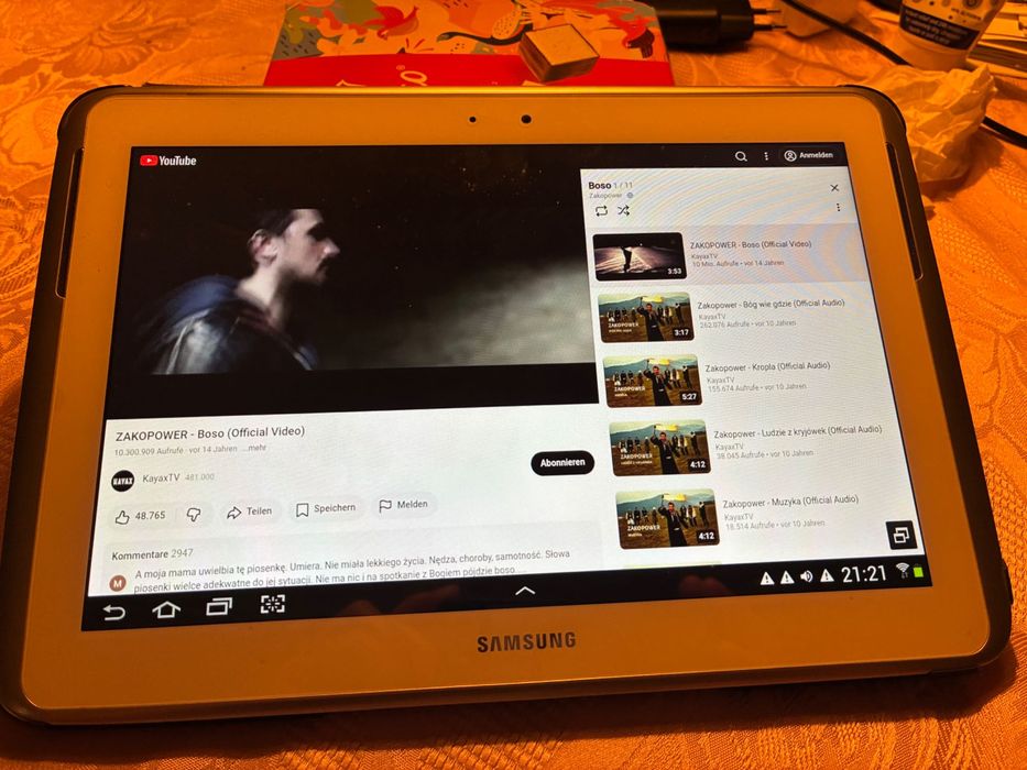 Tablet Samsung Galaxy Note 10.1