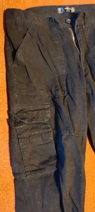 Czarne jeansy męskie bojówki rozmiar 46 B.P.C.