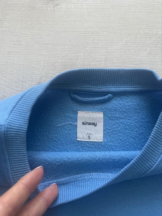 Krótka bluza niebieska roz S