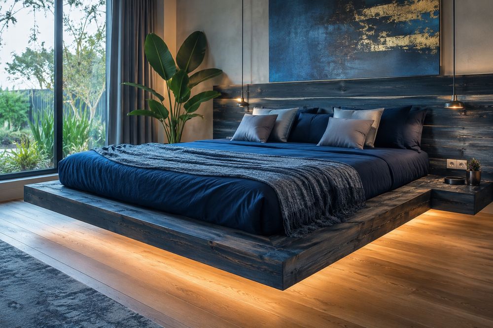Cama individuais e de casal únicas feitas à mão em madeira e paletes à sua medida | Entrega em todo Portugal