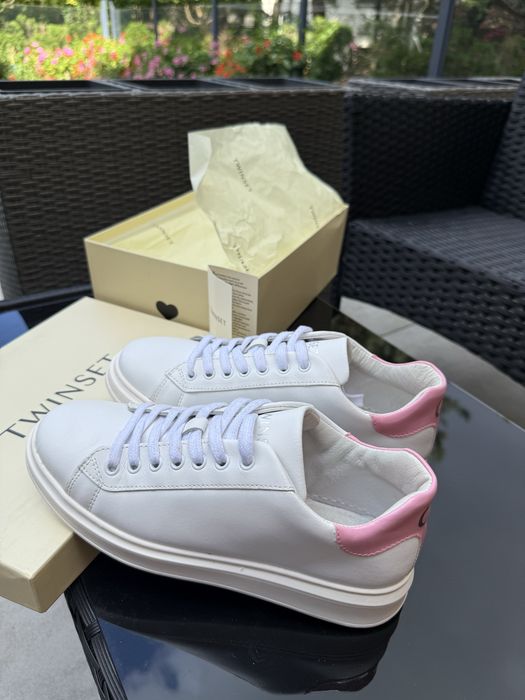 Sneakersy Skórzane Twinset Milano