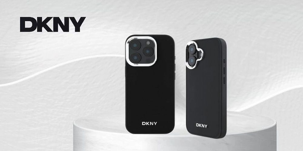 Etui DKNY Plain Logo MagSafe na iPhone 14 - czarne