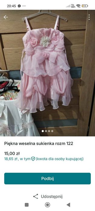 Sukienka vinted 122 dziewczynka